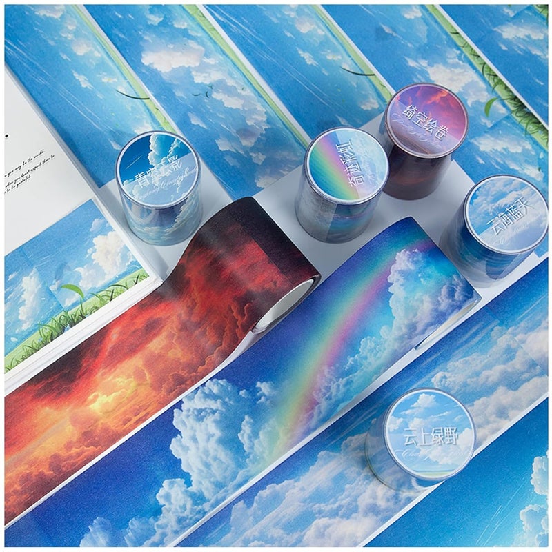 Frekyar Tape Stickers for Journaling Supplies (White) - Image 1